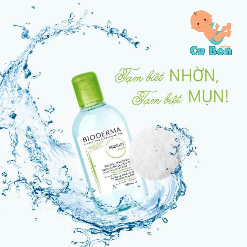 Nước tẩy trang Bioderma Crealine H2O 500ml của Pháp