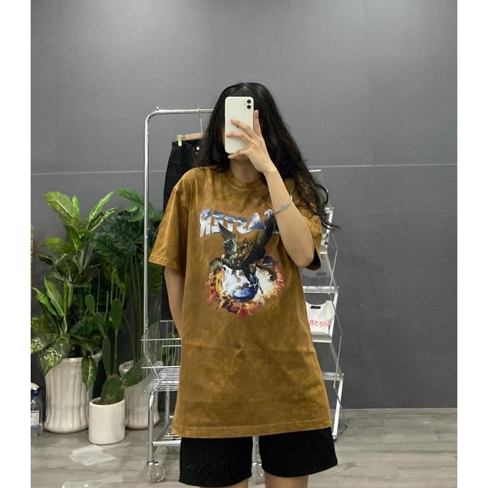 ÁO THUN TAY LỠ WASH FORM UNISEX NAM NỮ (hình chụp thật)