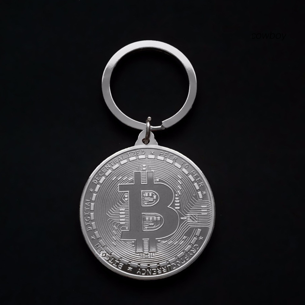 Móc Khóa Hình Đồng Tiền Bitcoin Độc Đáo
