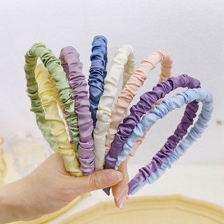 Băng đô, bờm tóc lụa Satin nhún eo nhiều màu B.I.C Accessories HA135