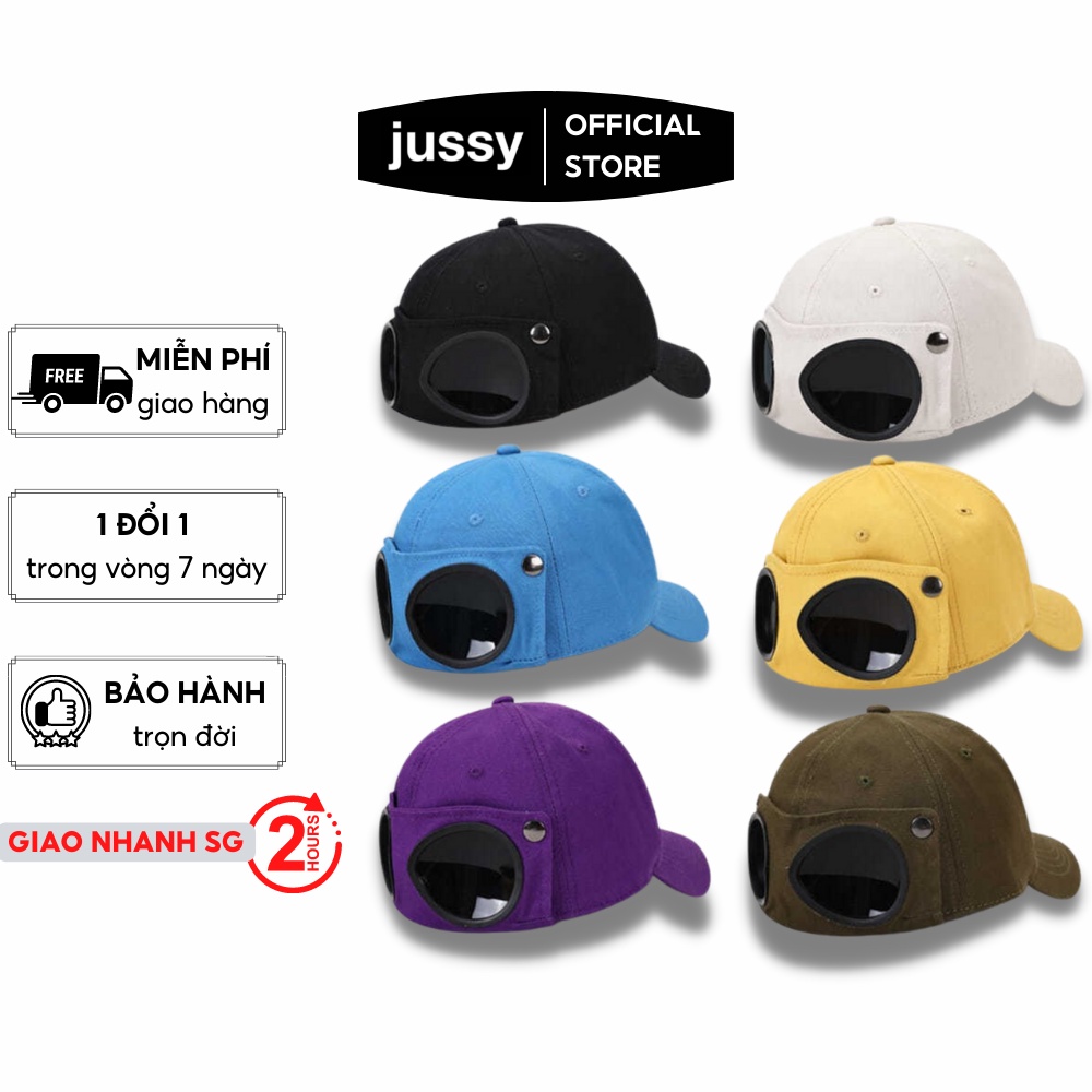 Mũ Lưỡi Trai Phi Công Cho Bé Từ 2-10 Tuổi Jussy Fashion Kiểu Mũ Phi Công Có Kính Hot Trend Form Mềm Vải Cotton