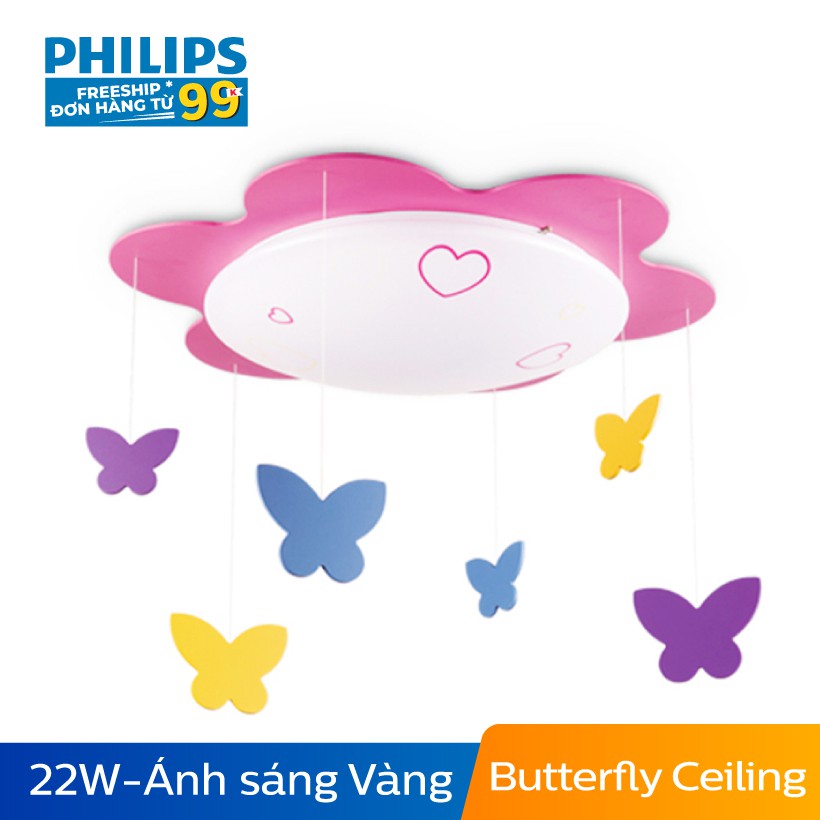 Đèn trần phòng trẻ em Philips LED Butterfly 77500 22W