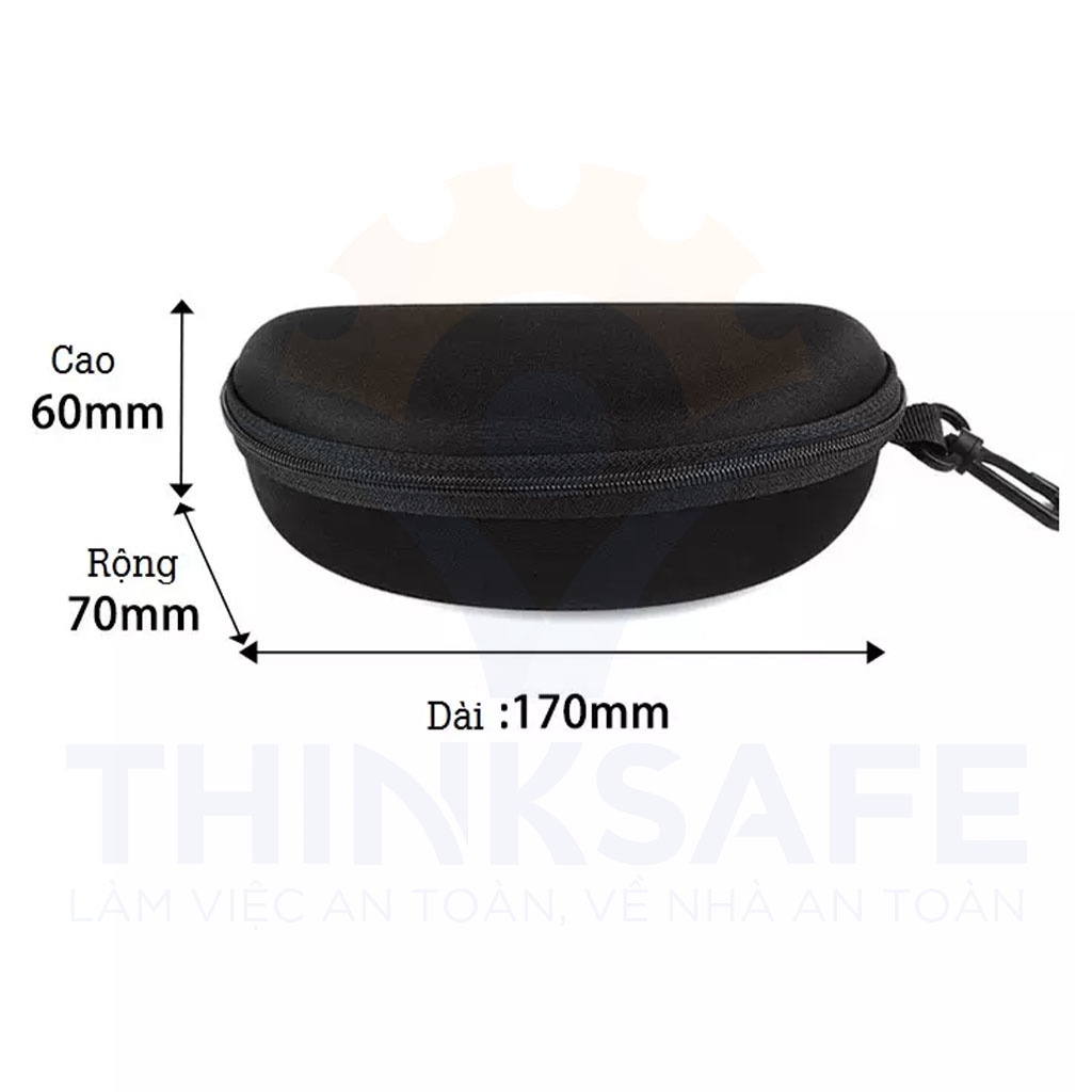 Hộp đựng mắt kính Thinksafe, giúp bảo quản kính chống bụi, chống trầy xước, móc treo tiện dụng