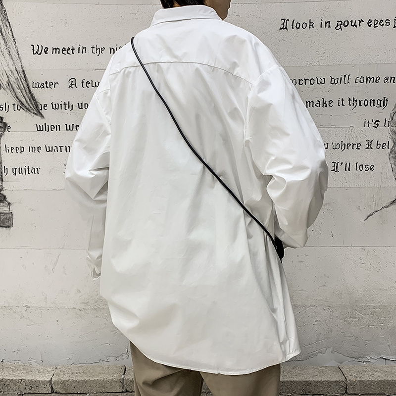 Áo sơ mi nam dài tay dáng rộng phong cách Hàn Quốc | BigBuy360 - bigbuy360.vn