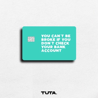 MIẾNG DÁN SKIN/ STICKER thẻ ATM, ngân hàng, chung cư, thẻ xe ( BROKEN ) | TUTA CARDS