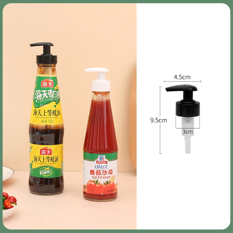 Đầu vòi ossayi dạng nhấn có khóa gắn bình gia vị tiện dụng cho nhà bếp