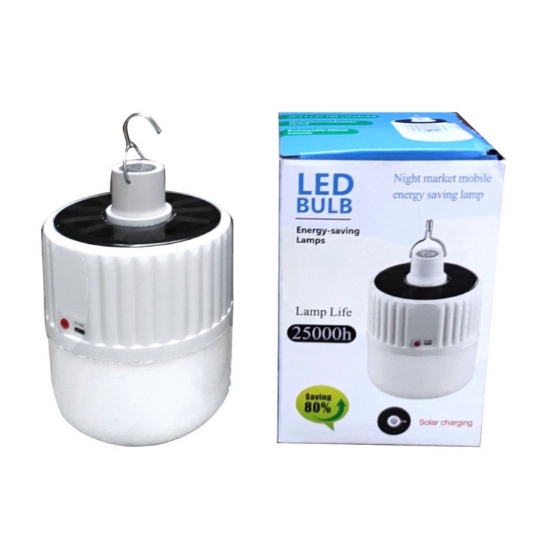 Bóng Đèn Led 120W Tích Điện Và Sạc Năng Lượng Mặt Trời Có Điều Khiển Từ Xa Kèm Theo Củ Sạc | BigBuy360 - bigbuy360.vn