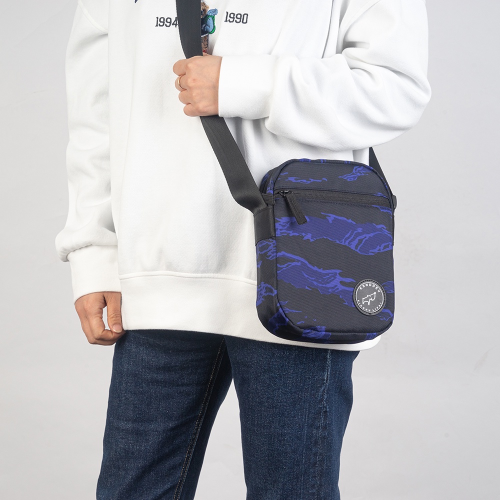 Túi đeo chéo KSNDDEU họa tiết rằn ri cá tính thời trang cho nam