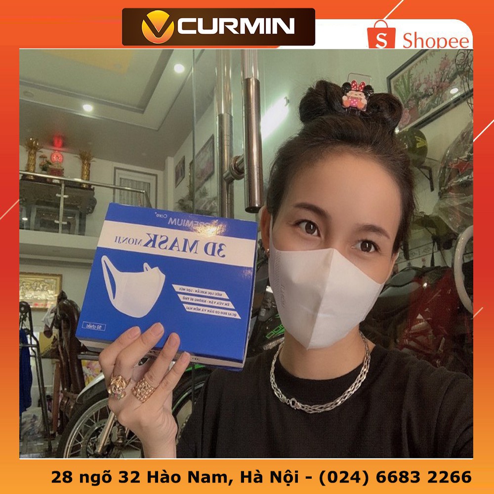 (3D) Khẩu trang 3d Mask Monji hàng công ty đầy đủ hóa đơn công nghệ Nhật Bản ( hộp 50 chiếc )