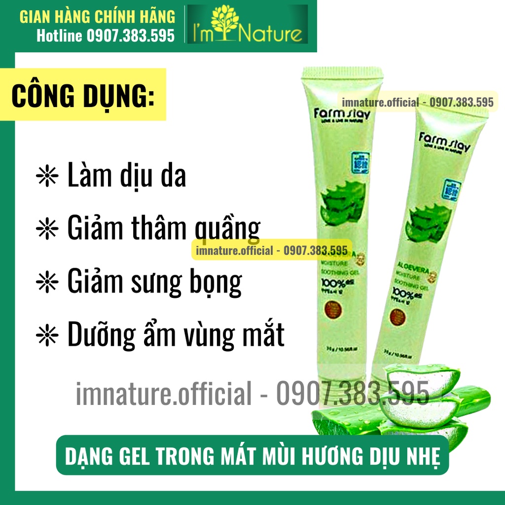 Lăn Mắt Nha Đam Farm Stay Giảm Thâm Quầng Bọng Mắt