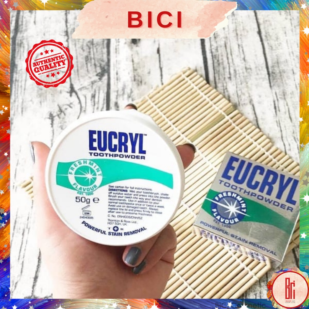 Bột Tẩy Trắng Răng Eucryl Tooth Powder