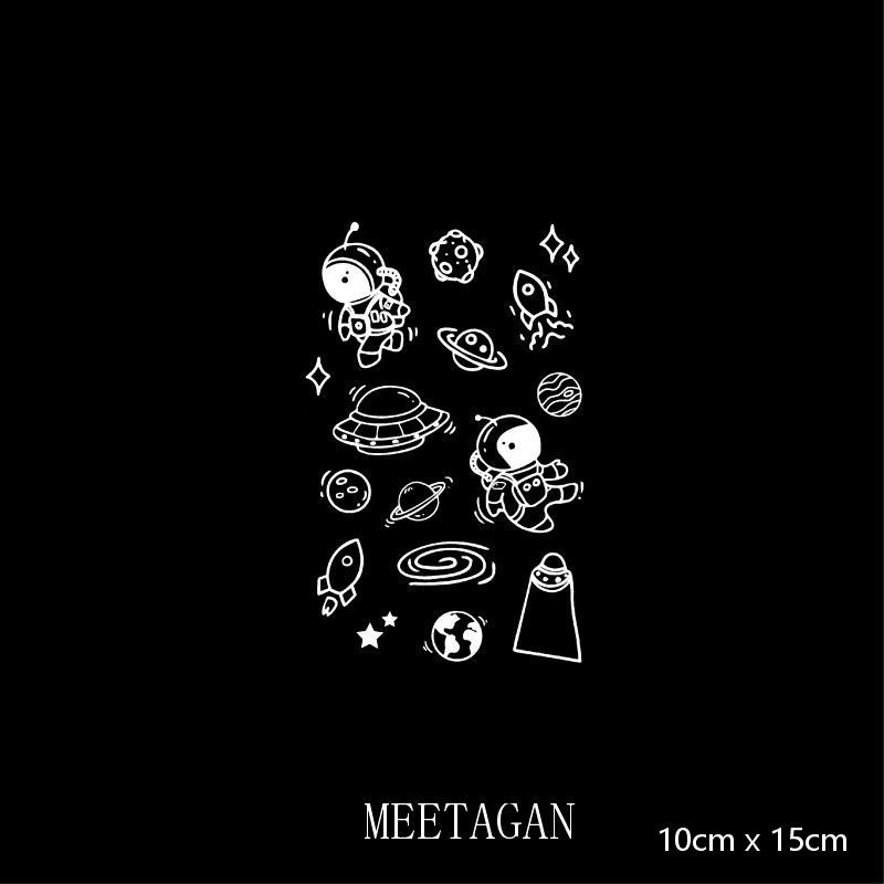 【MEET Magic Tattoo】 Hình Xăm Tạm Thời 10cm x 15cm Chống Thấm Nước Chuyển Màu Đến 15 Ngày L-001