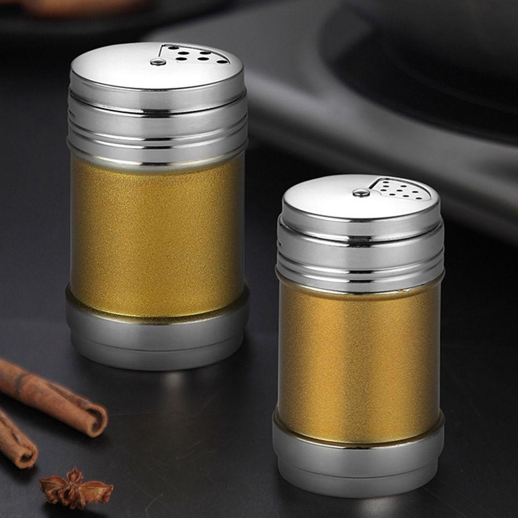 Hộp Đựng Gia Vị NICKOLAS Bằng Thép Không Gỉ Có Nắp Xoay Dễ Dàng Làm Sạch Cho Ớt / Tỏi / Thịt Nướng
