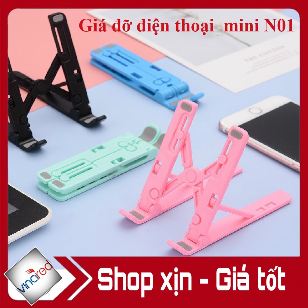 Giá đỡ điện thoại Nhựa mini N01 ( giống giá đỡ laptop )