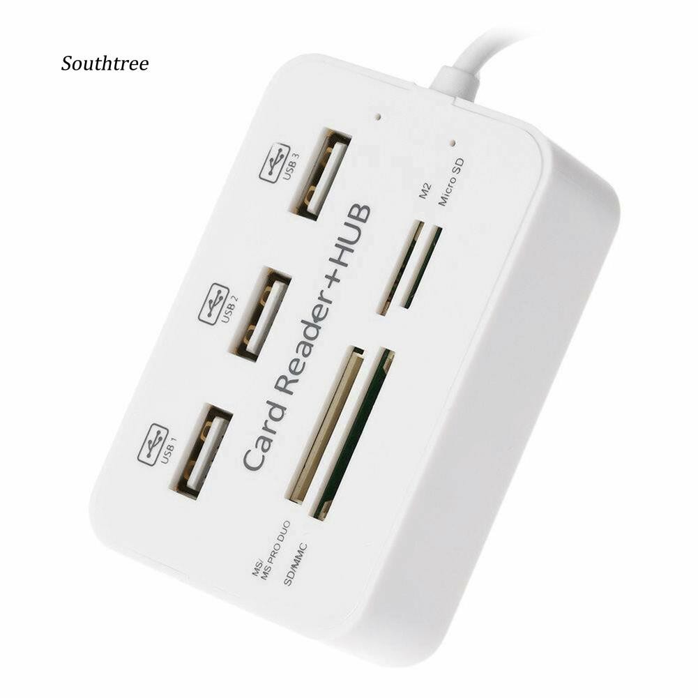 Bộ chia tách đầu USB Type C thành 3 cổng USB 2.0 có khe đọc thẻ nhớ SD/TF | BigBuy360 - bigbuy360.vn