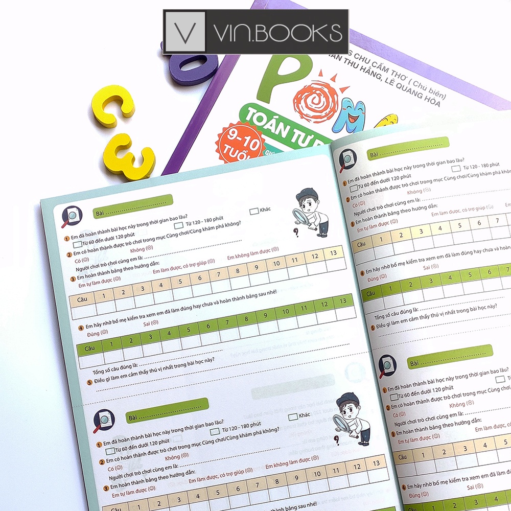Sách - Combo Toán Tư Duy Pomath Cho Trẻ 9 - 10 Tuổi