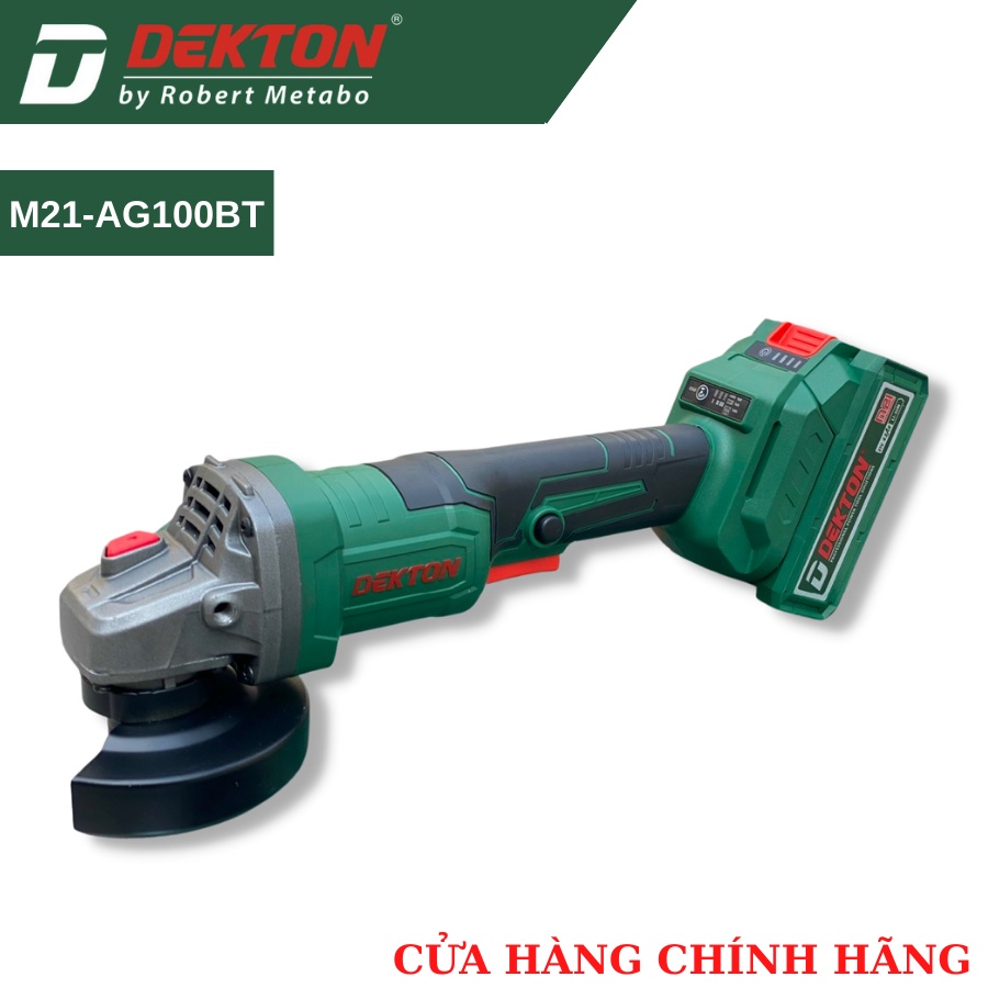 Thân Máy Mài Dùng Pin / Cò Tăc Bóp / Dekton M21- AG100BT /Chân Pin Phổ Thông