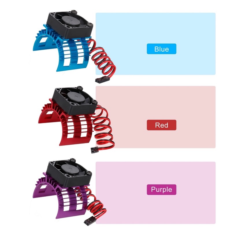 Wltoys 124018 144001 124019 Quạt Tản Nhiệt Động Cơ Bằng Hợp Kim Nhôm 1/12 1/14 Cho Xe Điều Khiển Từ Xa HSP Traxxas Axial