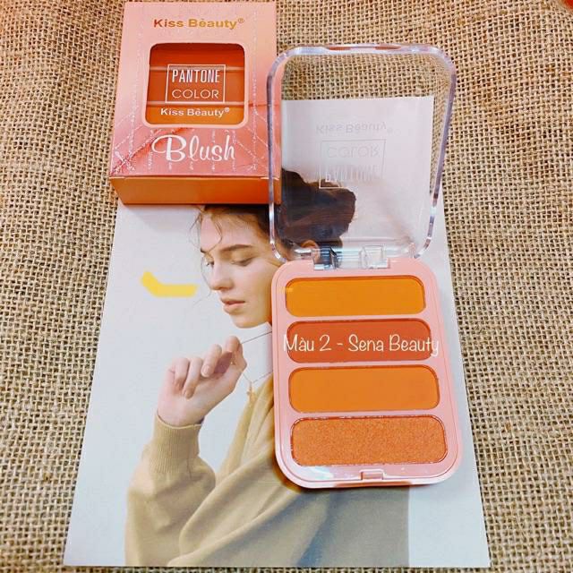 Phấn Má Hồng Kiss Beauty PANTONE Color 4 Ô | BigBuy360 - bigbuy360.vn
