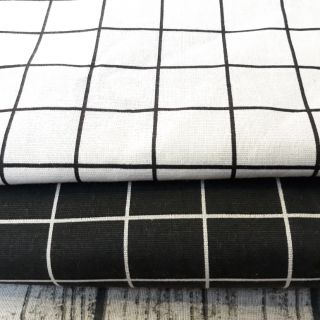 VẢI LINEN chỉ còn caro đen