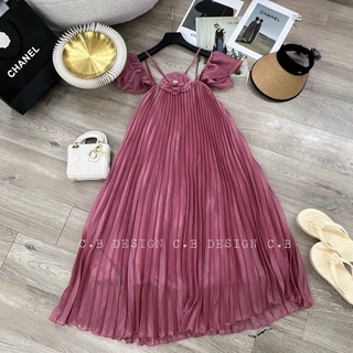 Váy dập li hoa ( kèm ảnh thật shop chụp )