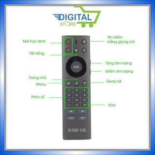 Chuột bay kèm điều khiển giọng nói kiwi V6, điều khiển voice V6 cho Androi box, smart tivi