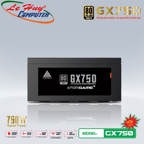 Nguồn máy tính VSP GX750 750W 80 PLUS GOLD