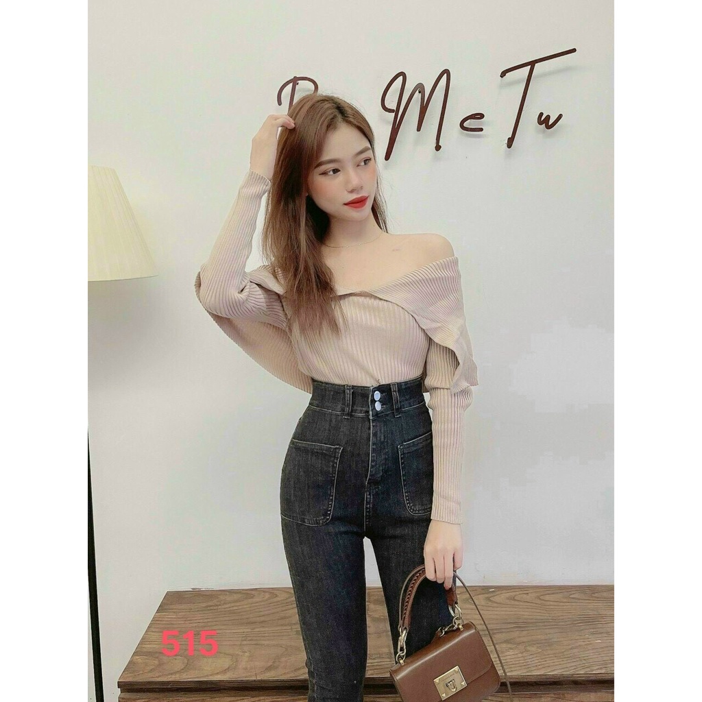 Quần jean nữ trơn 2 túi trước cao cấp siêu co dãn vải dày hàng chuẩn shop Phuongnamshop20 iut6