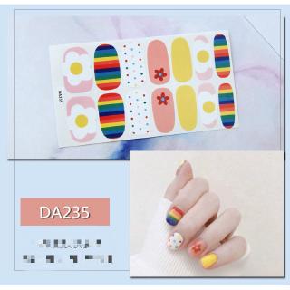 Set 14 sticker dán móng trang trí nghệ thuật