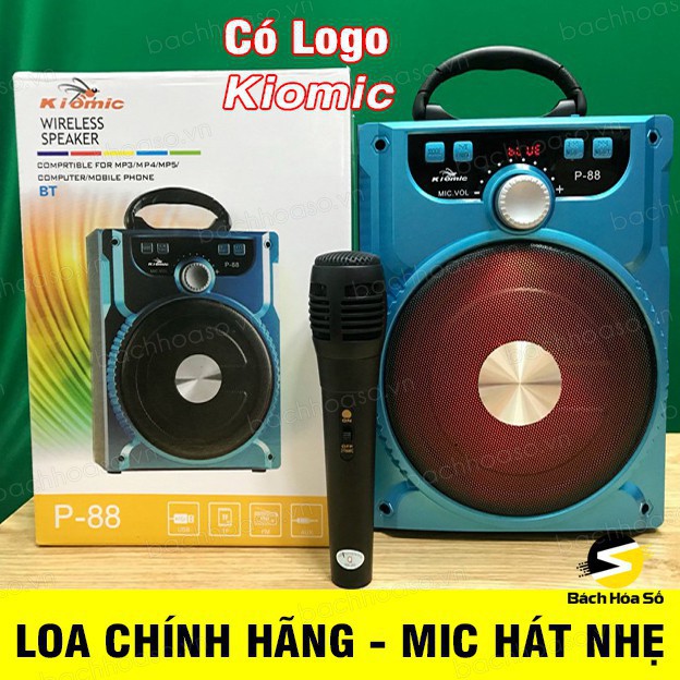 loa kiomic p88  kèm 1 mic có dây chính hãng