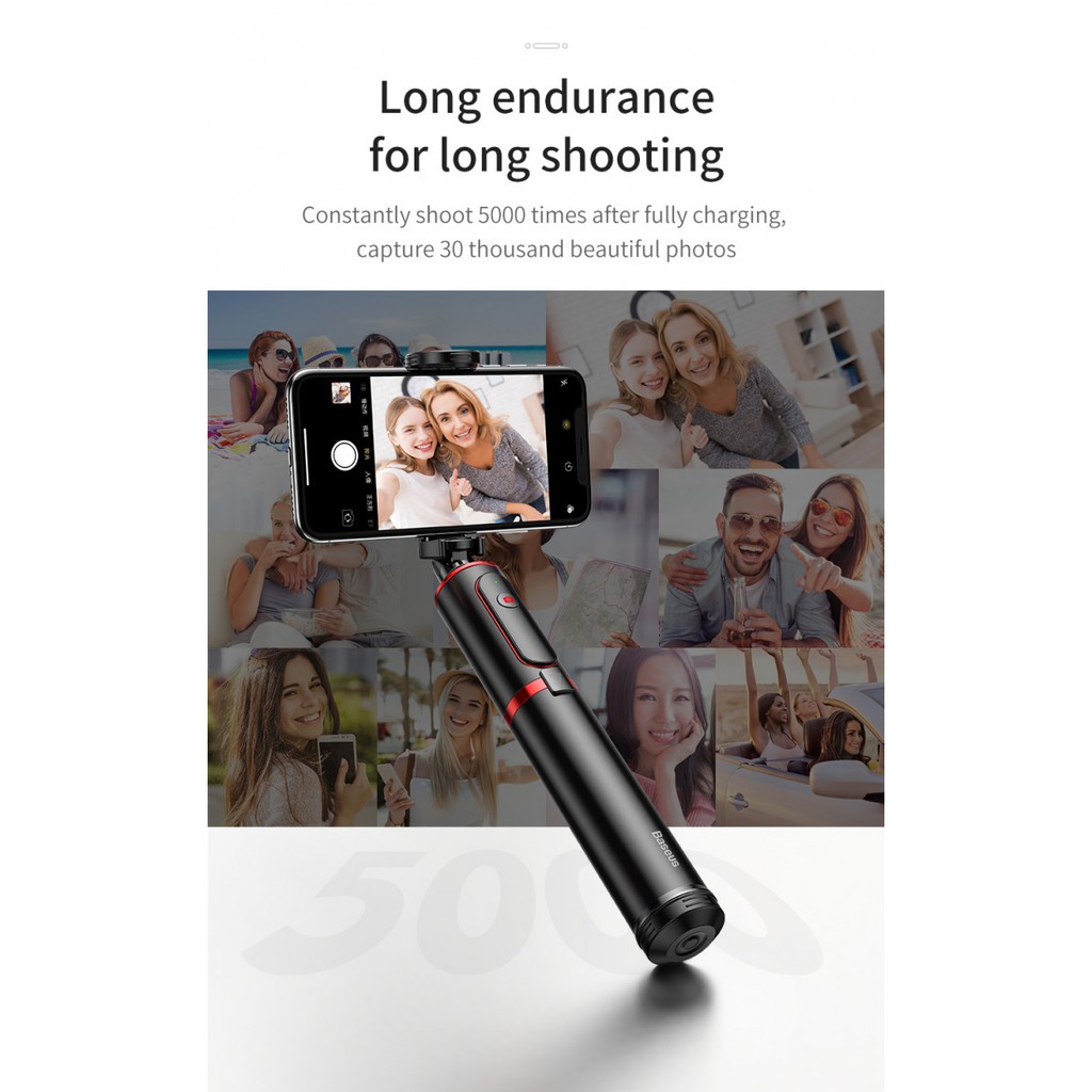 Gậy Chụp Ảnh Selfie Baseus SUDYZP-D19  Bluetooth Đa Năng Cao Cấp Chống Rung - Hàng Chính Hãng | BigBuy360 - bigbuy360.vn