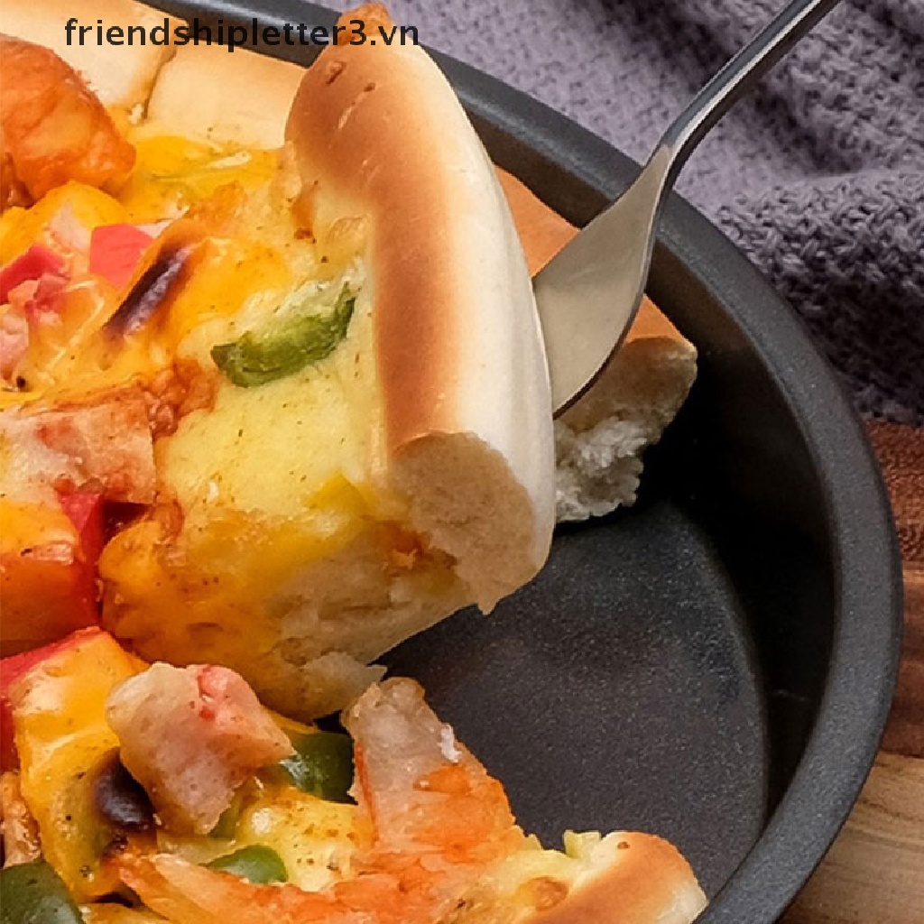 Khuôn Nướng Bánh Pizza Hình Tròn Bằng Thép Carbon Chống Dính