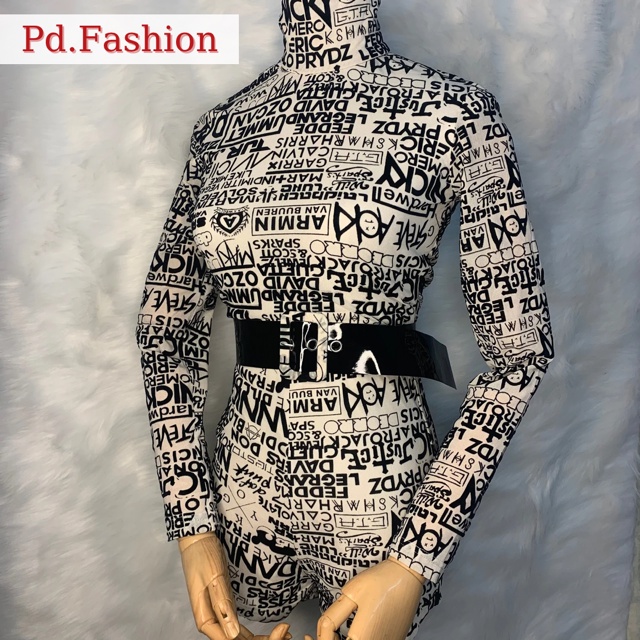 JUMPSUIT tay dài cổ lọ