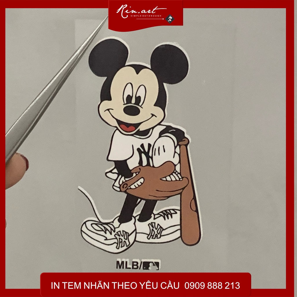Rinart.vn | Decal ủi tổng hợp Logo mickey siêu dễ thương | Logo Sticker Patch in áo ủi trực tiếp lên vải