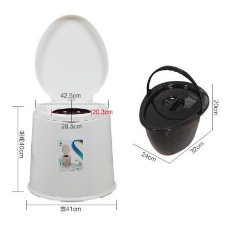 Bô vệ sinh cho người già , bà bầu toilet di động nhựa cao cấp