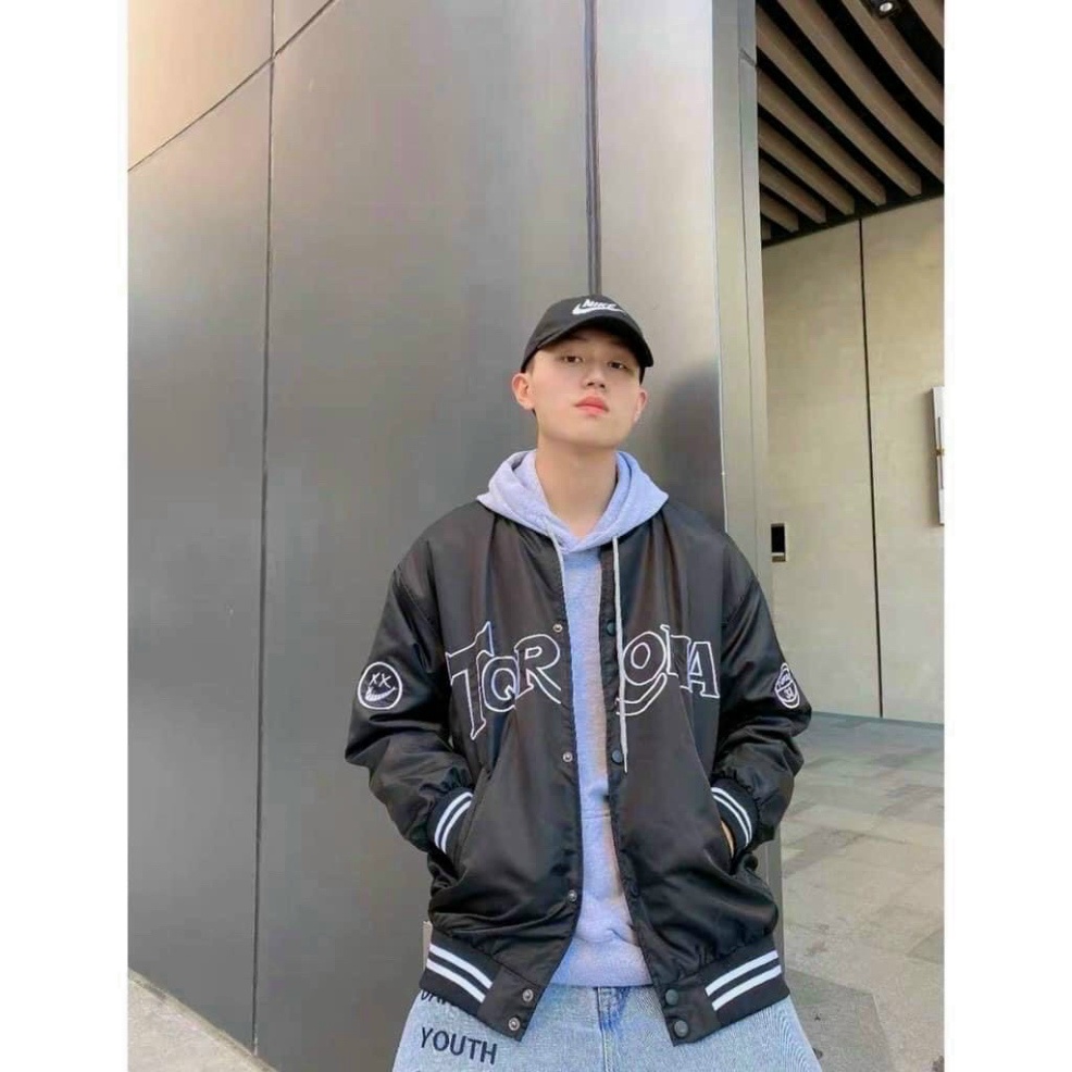 Áo Khoác Bomber Unisex - Áo Khoác Dù In Chữ TORONA Kèm Ảnh Thật KSS41