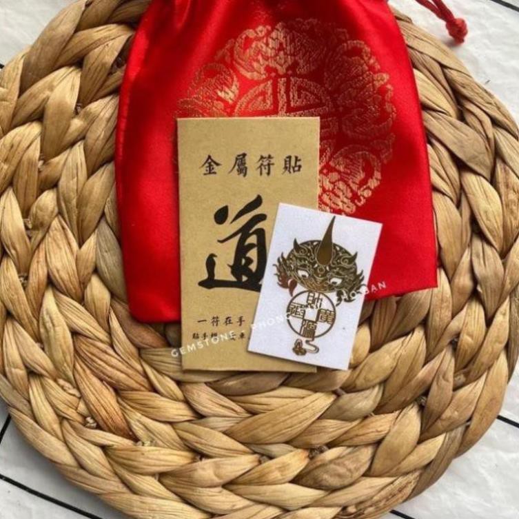 BỘ 4 MIẾNG DÁN ĐIỆN THOẠI LINH PHÙ MAY MẮN TÀI LỘC