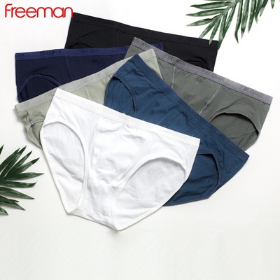 Combo 5 Quần lót nam Freeman chất liệu cotton thấm hút mồ hôi tốt, thun lưng bản nhỏ thoải mái BO309