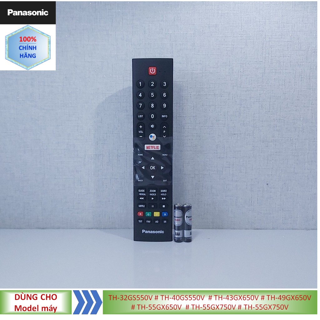 Phụ kiện [Remote chính hãng] Điều khiển tivi Panasonic model TH-32GS550V # TH-40GS550V  # TH-43GX650V