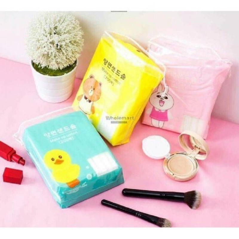 Bông tẩy trang Silubi gấu vịt thỏ | BigBuy360 - bigbuy360.vn