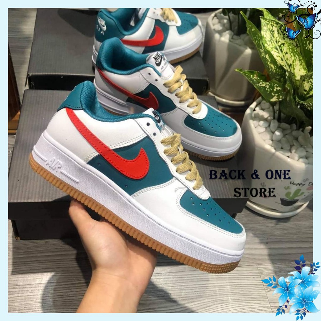 Giày thể thao nike_gucci, Giày AF1 GC xanh đỏ nam nữ siêu hot ( Full box + bill )