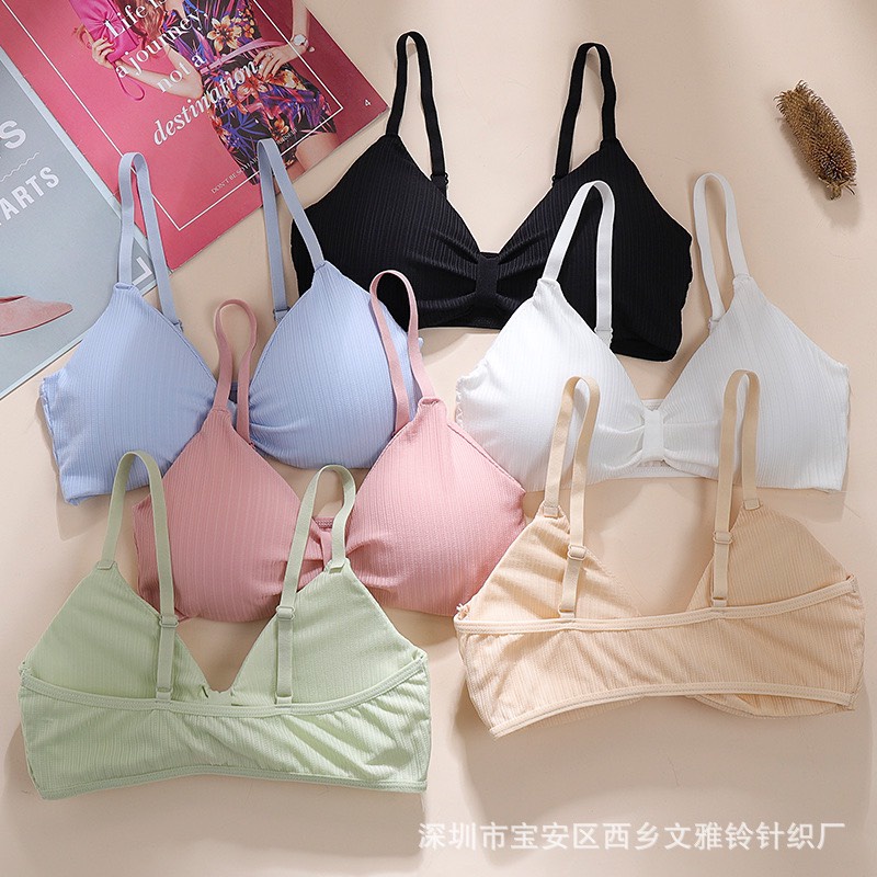 Áo Lót Không Gọng Vải Lụa Mát Thiết Kế Hở Lưng QuyếnRũ Cho Nữ Tuổi Teen Từ 35-52kg (AL1)