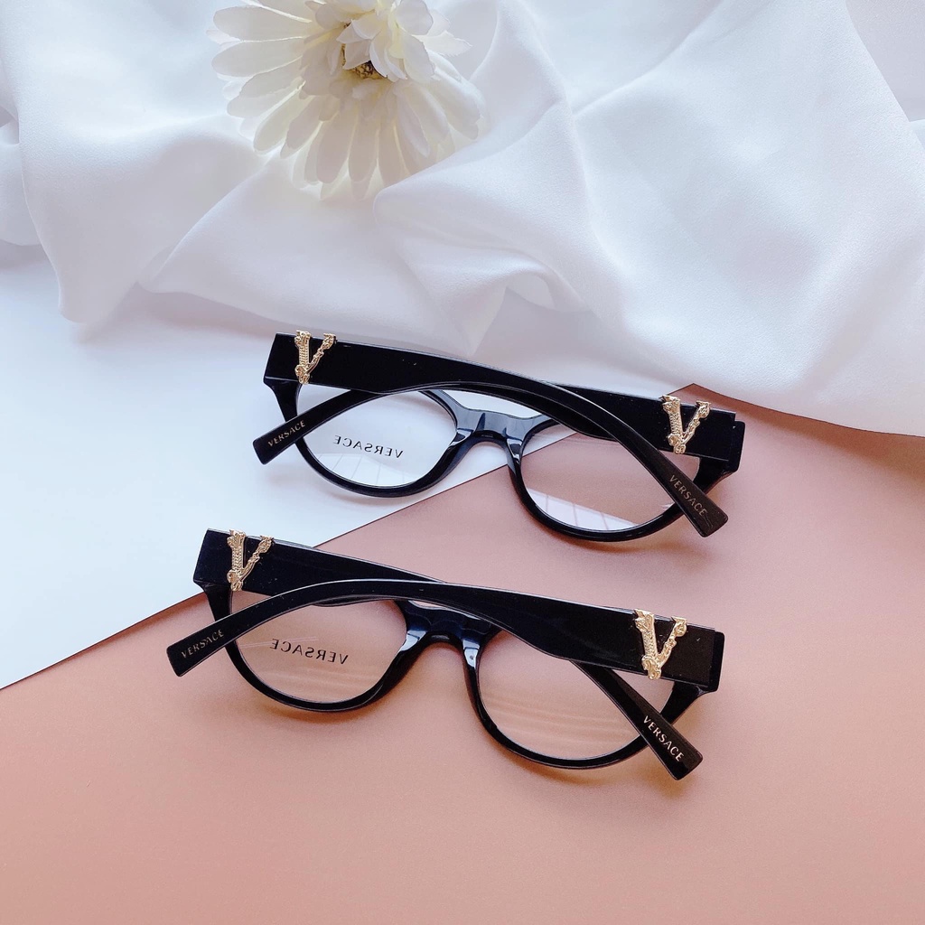 Versace - Gọng cận Versace viền đen, dáng cateye VE3282 GB1