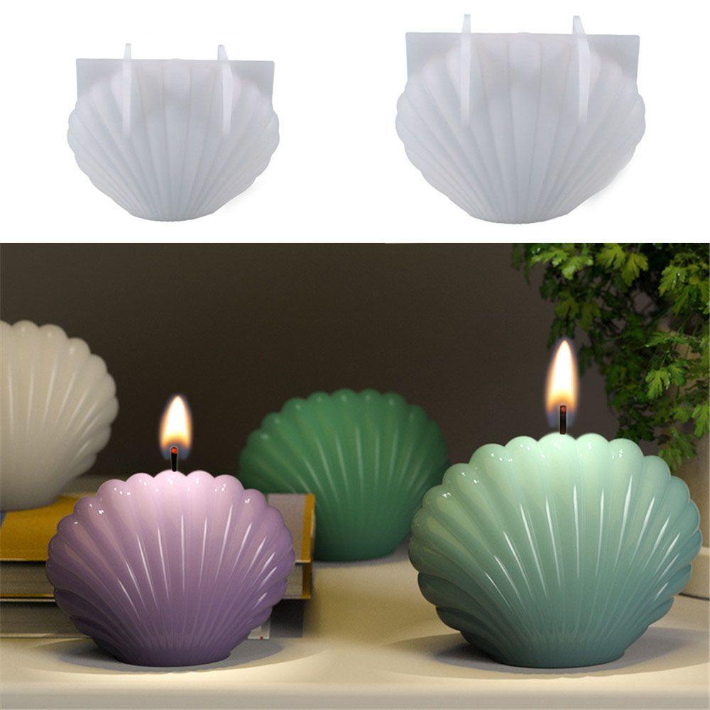 Khuôn Silicon Làm Đế Nến Hình Vỏ Sò Dùng Trang Trí DIY