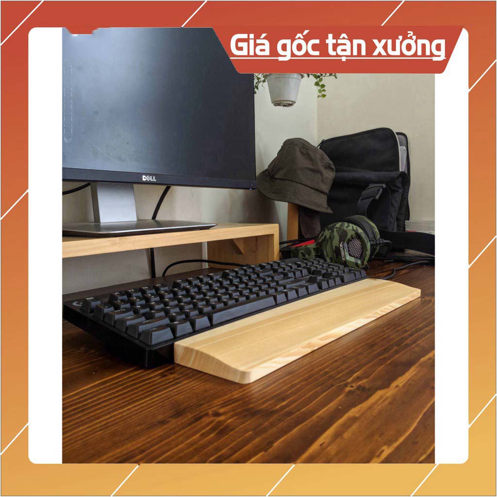 Kê Lót Tay Bàn Phím Bằng Gỗ Tự Nhiên Chống Trượt[Giá Sỉ Toàn Quốc]+Trọng Lượng Nhẹ Dễ Di Chuyển+Gỗ Thông Nhập Khẩu | BigBuy360 - bigbuy360.vn