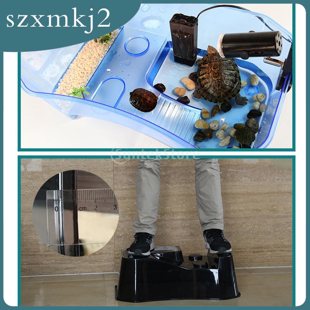 Hộp Nuôi Rùa / Rùa / Bò Sát Màu Trắng Dễ Thương szxmkj2
