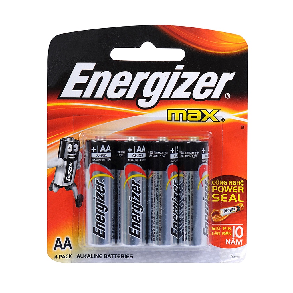 Pin AA Energizer Max E91 BP4