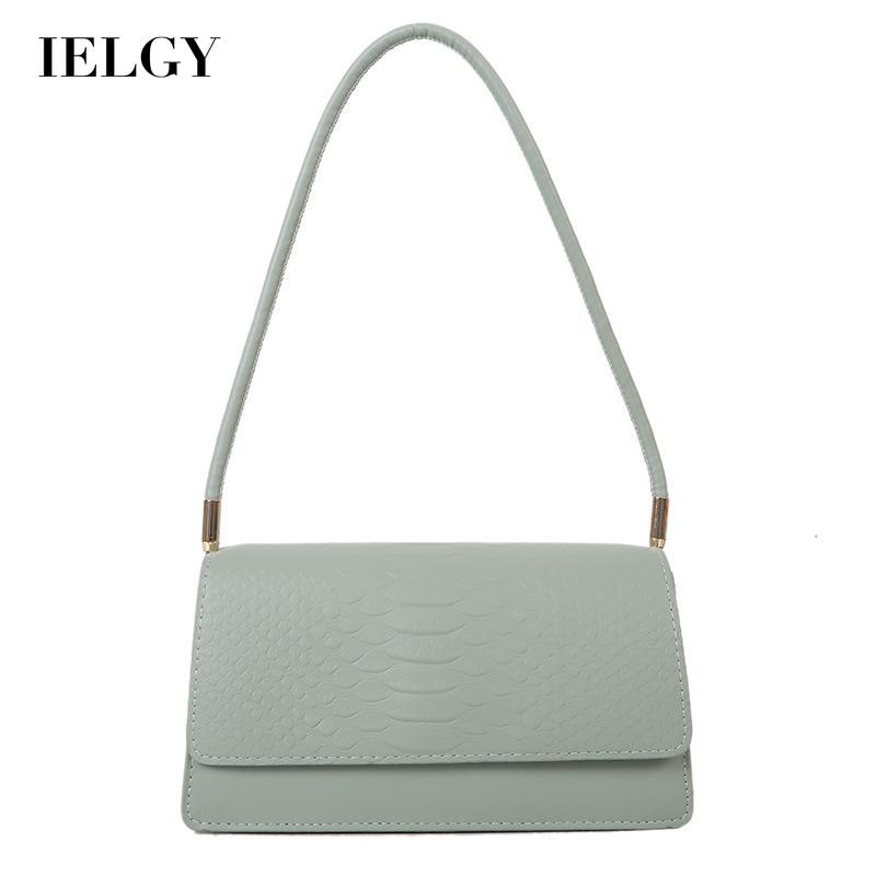 Túi đeo vai IELGY họa tiết da cá sấu phong cách cổ điển thời trang cho nữ