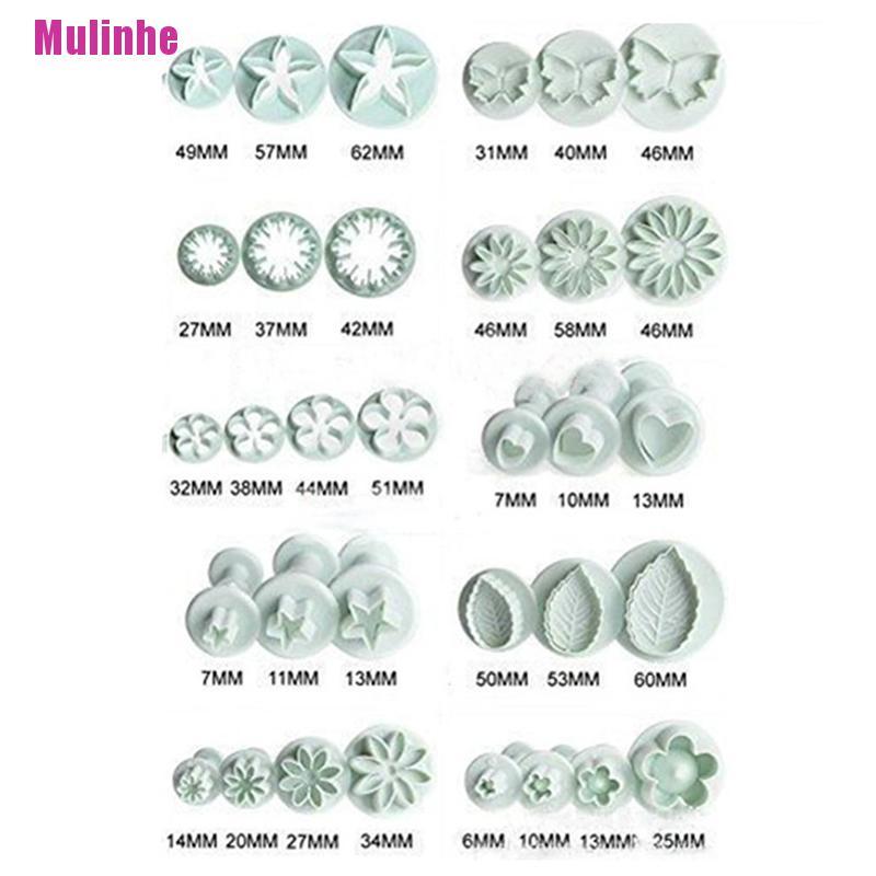 Bộ 33 Khuôn Nhấn Tạo Hình Bánh Quy DIY