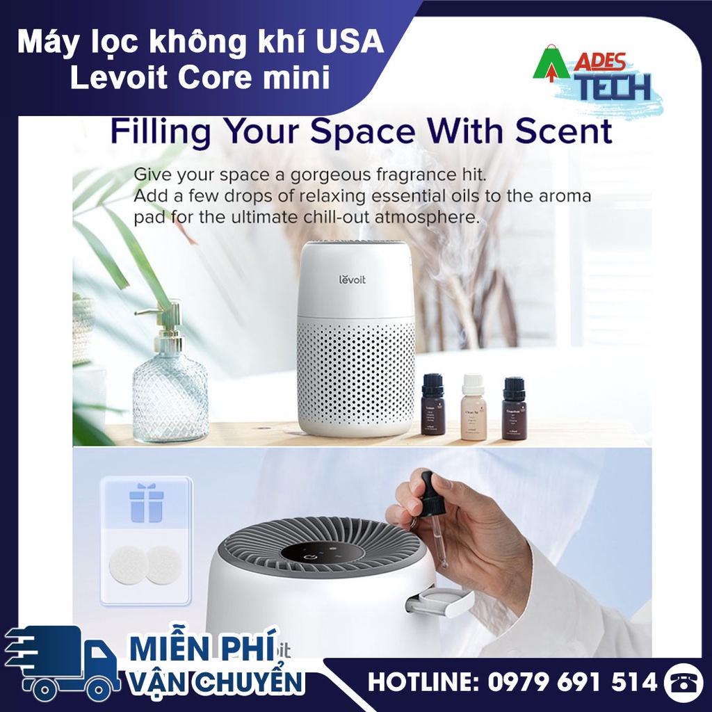 Máy Lọc Không Khí Mỹ Levoit Core 300 / 300s / core mini - HEPA 13 Bán chạy top 1 Amazon